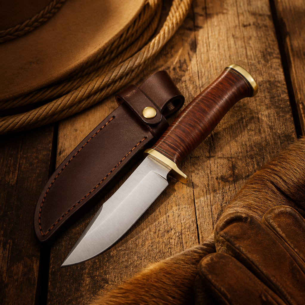 Branding Iron Fixed Blade